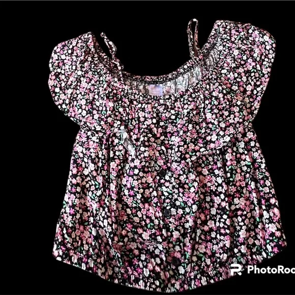 No Boundaries 2 Piece Ruffle Crop Top & Maxi Skirt Set Juniors size L (11-13)! - Picture 4 of 13